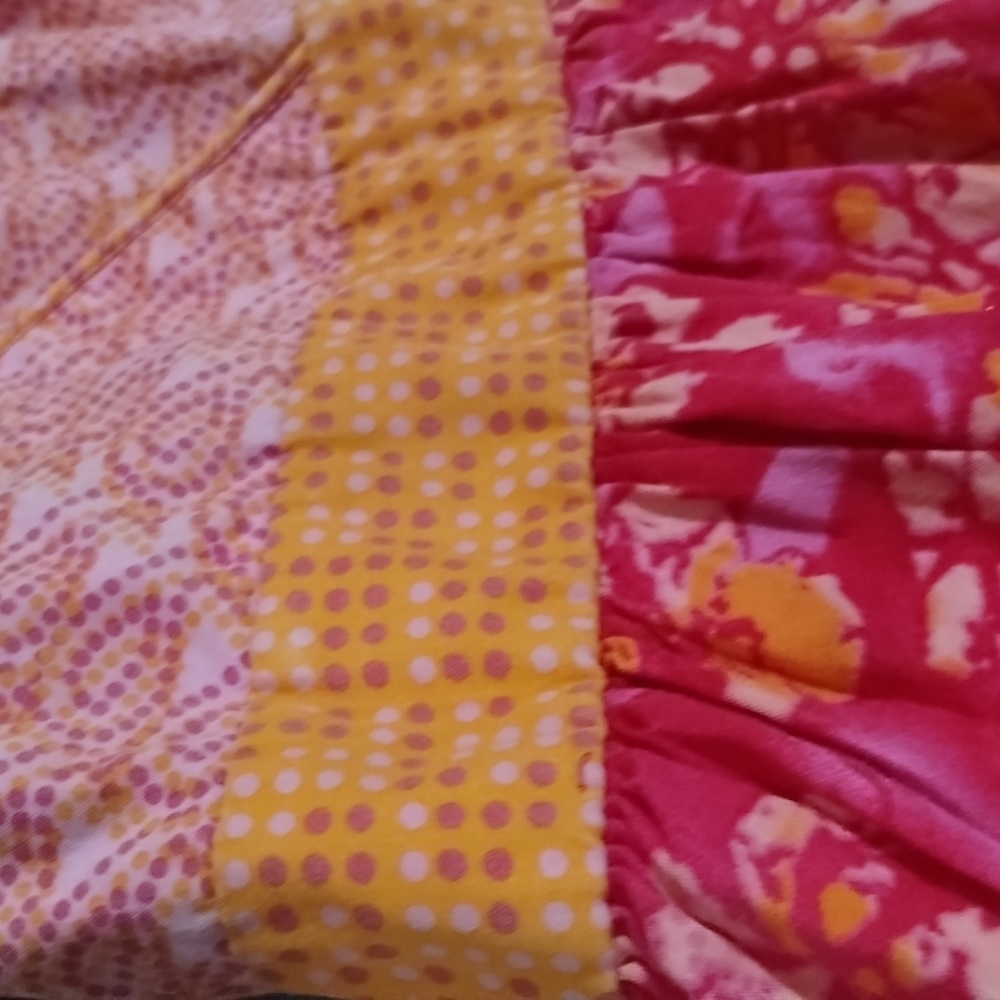 Youngland Girl size 5 Paisley polka dot Floral Stretch A Line Sleeveless Dress - Picture 11 of 13